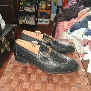 Roberto Cavalli | Shoes | Roberto Cavalli Black Woven  display picture 1
